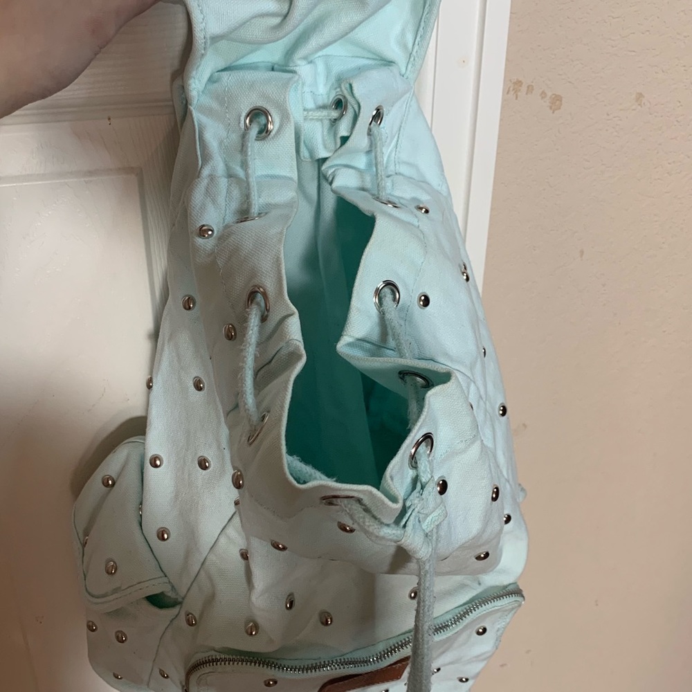 Mint Victoria’s Secret Drawstring Backpack - Picture 3 of 4